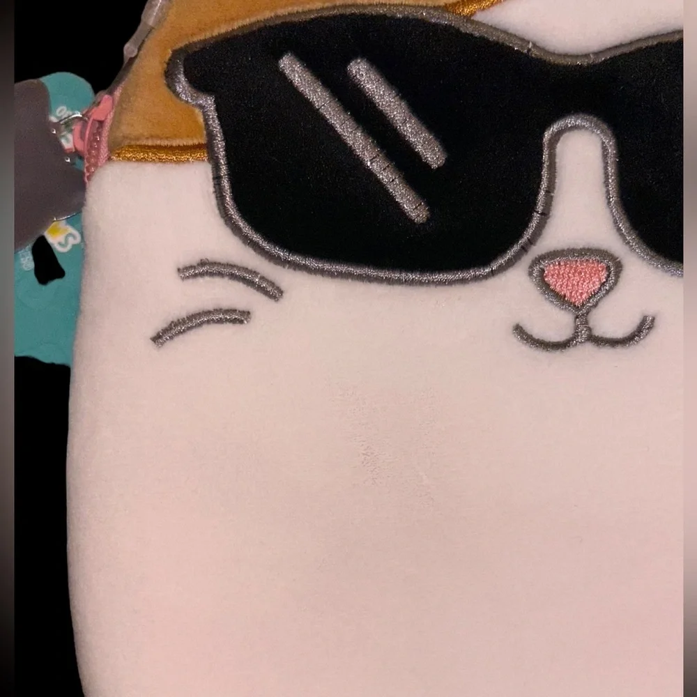 Cam the Cat Design Squishmallow Pouch w/ Clip